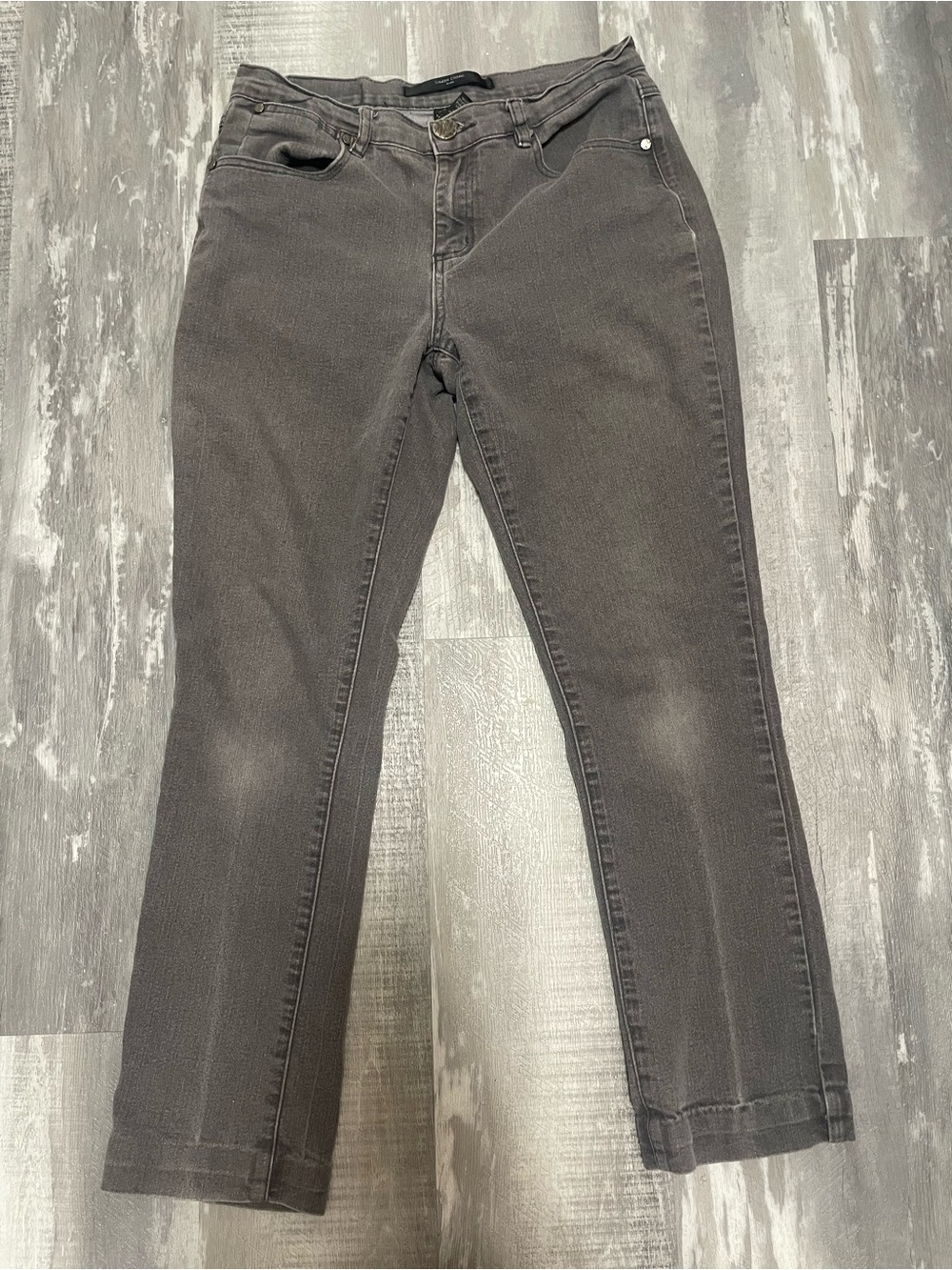 Simon Chang Grey Straight Leg Jeans